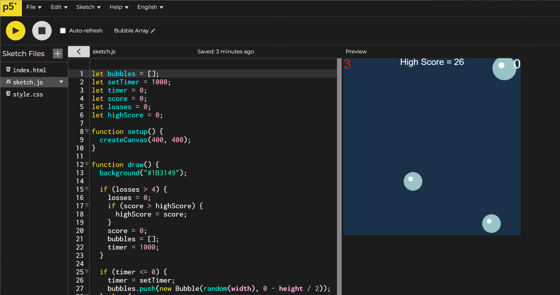 gif of downloading p5 sketch