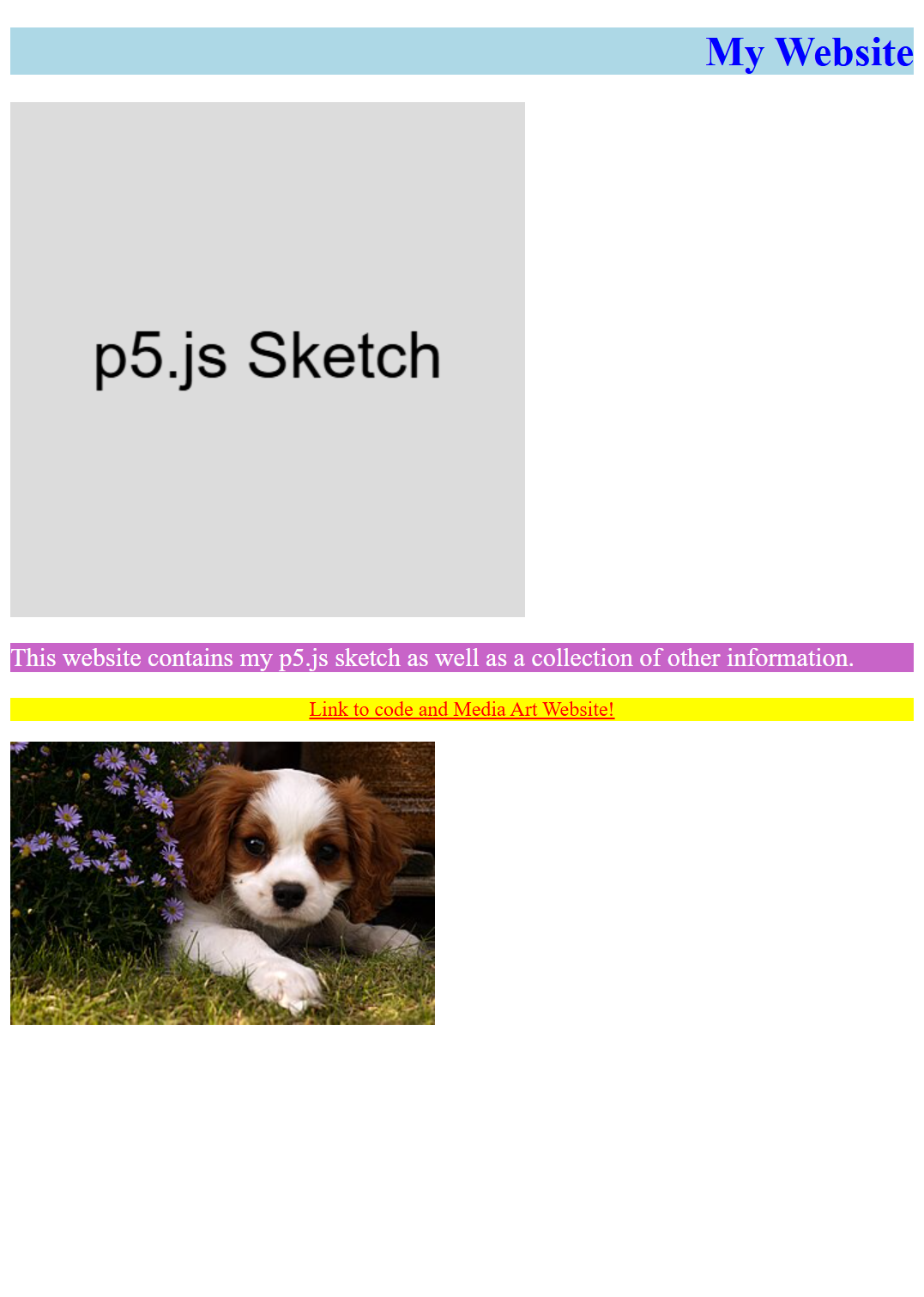 website with text alignment