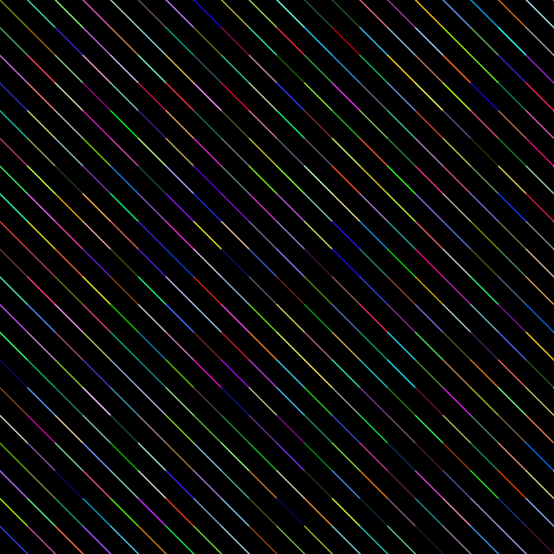 Lines with random colors